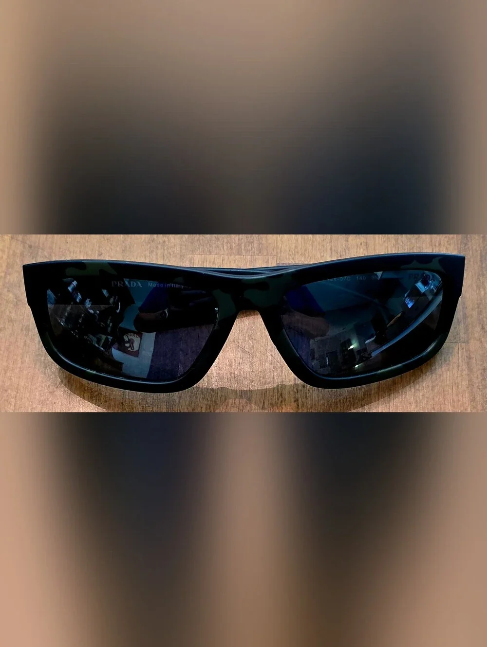 Prada Linea Rossa Men’s Grey Mirror Sunglasses